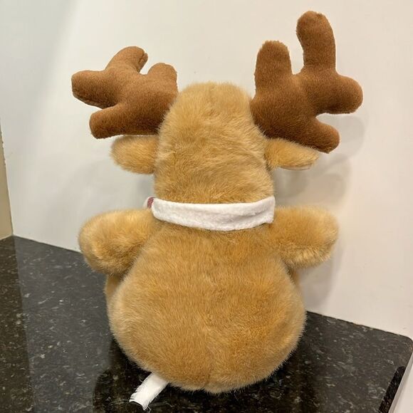Hudson Bay Company Vintage Reindeer Hudson Bay Scarf Stuffed Toy 14” RARE - Picture 4 of 7